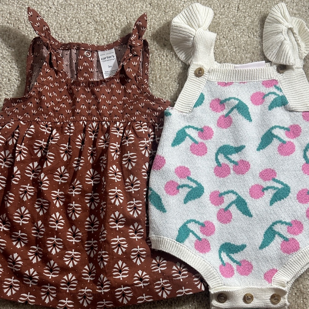 Baby bundle dress and romper